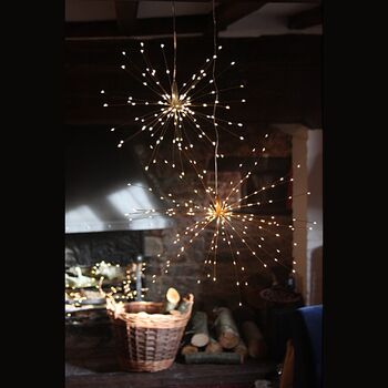 Large Mains Powered Hanging Starburst Light, 3 of 4