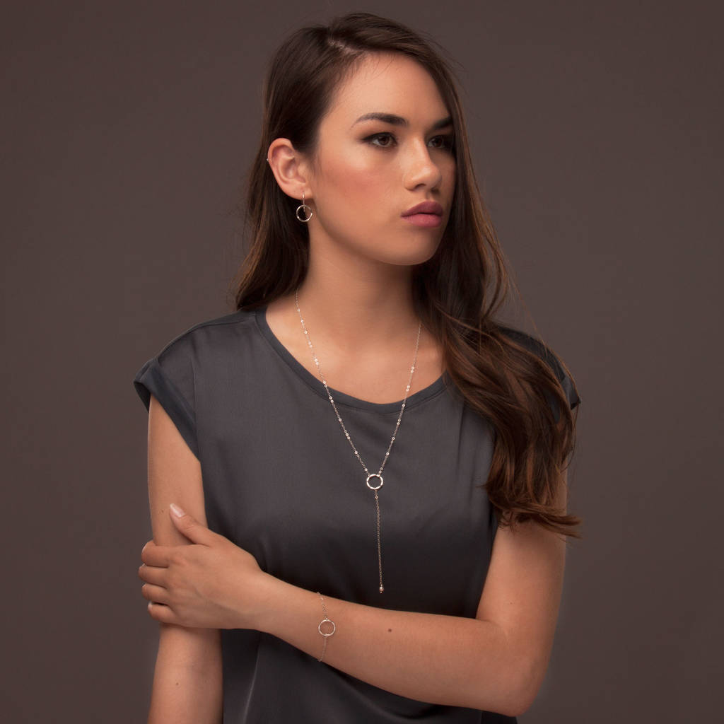 Sterling Silver Dainty Hoop Earrings By Lulu + Belle