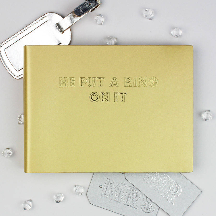 Leather Photo Album 'He Put A Ring On It' By Undercover