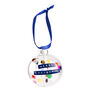 Rainbow Personalised Bauble Christmas Tree Ornament, thumbnail 3 of 8