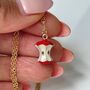 Enamel Apple Core Necklace – ‘To The Core’, thumbnail 2 of 5