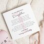 Personalised Daughter 1st Birthday Poem Keepsake Card, thumbnail 1 of 7