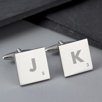 Personalised Initials And Age Square Cufflinks, 2 of 10