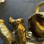 Drunken Elephant Wine Bottle Holder In Aged Gold Gift, thumbnail 11 of 12