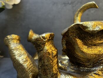 Drunken Elephant Wine Bottle Holder In Aged Gold Gift, 11 of 12