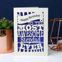 Papercut Happy Birthday To The Most Awesome… Card, thumbnail 5 of 5