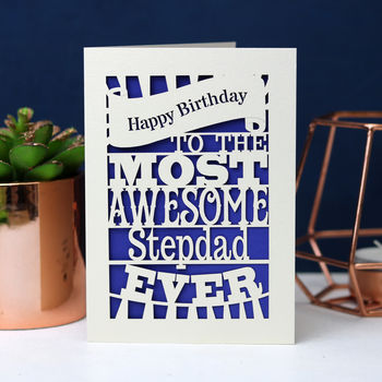 Papercut Happy Birthday To The Most Awesome… Card, 5 of 5