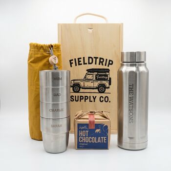 Personalised Cups And Flask Gift Set, 2 of 4