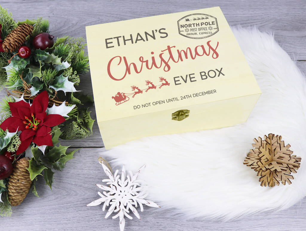 Personalised Christmas Eve Box Keepsake Box By The Gift Project | notonthehighstreet.com