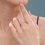 Sterling Silver Tiny Stag Beetle Ring, thumbnail 4 of 12
