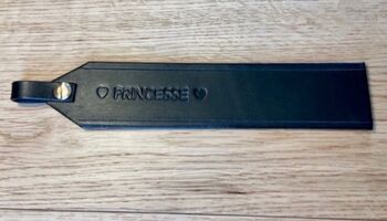 Personalised Embossed Black Leather Bookmark, 8 of 12