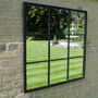 Vintage Square Window Wall Mirror, thumbnail 3 of 6