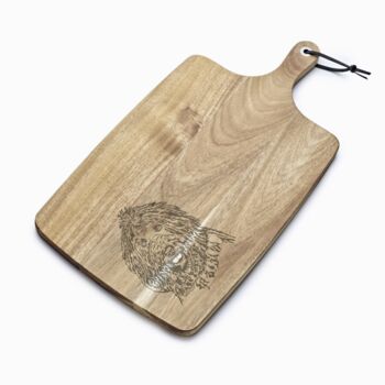 Personalised Komondor Engraved Acacia Serving Board, 2 of 2