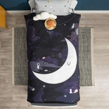 Space 100% Cotton Reversible Kid's Bedding, 4 of 4