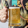 Awesome Grandad Beer Tankard Glass Father's Day Gift, thumbnail 1 of 4