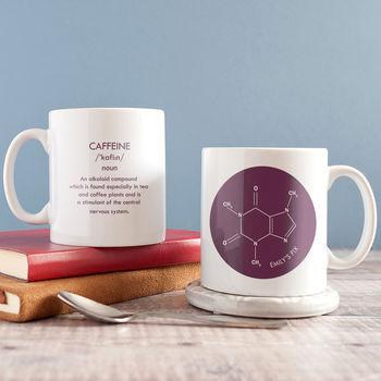 Personalised Chemical Compound 'Caffeine Fix' Mug, 3 of 11