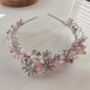 Pink Crystal Bridal Tiara, thumbnail 2 of 6