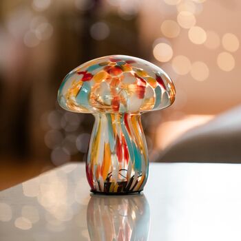 Mushroom Red Table Lamps, 2 of 5