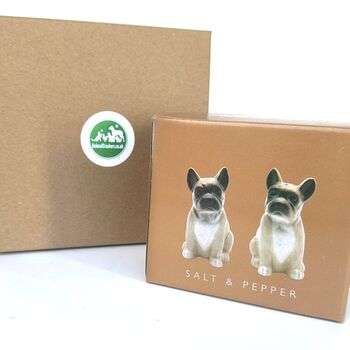 French Bulldog Ceramic Salt And Pepper Shaker Set, 7 of 7
