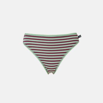 Women's 'Forest Berry' Four Pack Bamboo High Leg Knickers, 4 of 5