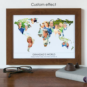 Personalised Grandad's World Photo Gift Map, 8 of 12