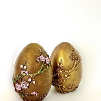 Solid Chocolate Cherry Blossom Easter Egg, 4 of 4