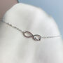 Sterling Silver Infinite Love Charm Bracelet, thumbnail 2 of 5