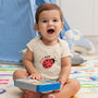 Organic Cotton Love Bug Baby Grow, thumbnail 2 of 5