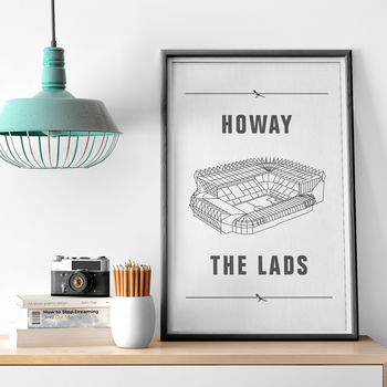 'Howay The Lads' Football Stadium Print, 2 of 2