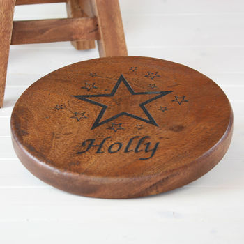 Personalised Wooden Stool For Children, 2 of 9