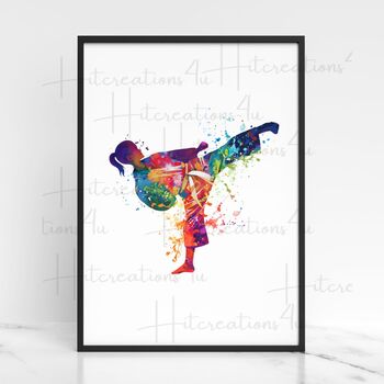 Personalised Martial Arts Print, 6 of 7