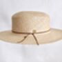Carnegie Panama Straw Boater Hat, thumbnail 2 of 3