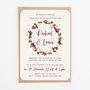 Winter Floral Wedding Invitations, thumbnail 3 of 8