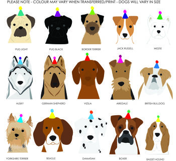 Personalised Dog, Birthday Wrapping Paper, 3 of 12