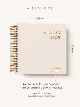 Our Story So Far Personalised Memory Book, 5 of 11