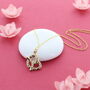 Pretzel Charm Necklace, thumbnail 1 of 2