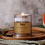 Hot Cross Bun Crackle Wick Candle For Easter Bakery Inspired Fragrance, thumbnail 2 of 7