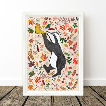 Woodland Badger Nursery Print, 10 of 10