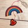 Rainbow And Heart Stained Glass Effect Sun Catcher, thumbnail 7 of 10