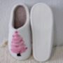 Pink Christmas Tree Slippers, thumbnail 2 of 4