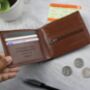 Personalised Tan Leather Wallet, thumbnail 2 of 4