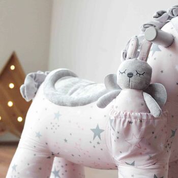 Celeste And Fae Personalised Rocking Unicorn Horse 9m+, 4 of 6