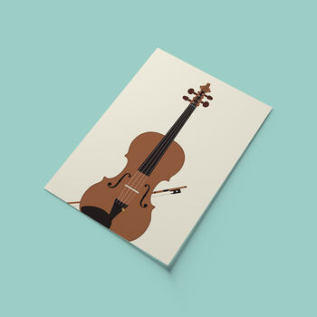 Violin Music Print | Viola Instrument Poster, 6 of 7