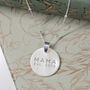 Sterling Silver And Shell Personalised Mummy Necklace, thumbnail 2 of 8