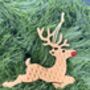 Brick Compatible Jumping Reindeer Decoration, thumbnail 3 of 3