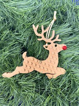 Brick Compatible Jumping Reindeer Decoration, 3 of 3