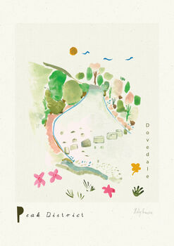 Dovedale Stepping Stones, Peak District Travel Print, 3 of 3