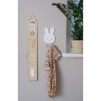 Personalised Rabbit And Bear Height Chart, 2 of 2