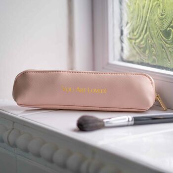 Personalised Mini Accessory Case/Make Up Brush Bag, 5 of 6