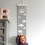 Personalised Dream Big Cloud Canvas Height Chart, thumbnail 5 of 8